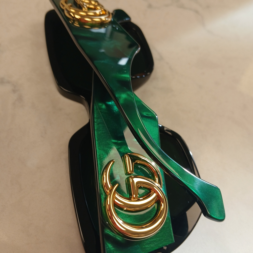 Gucci Sunglasses Green/Black Gucci Eyewear - Picture 10 of 14